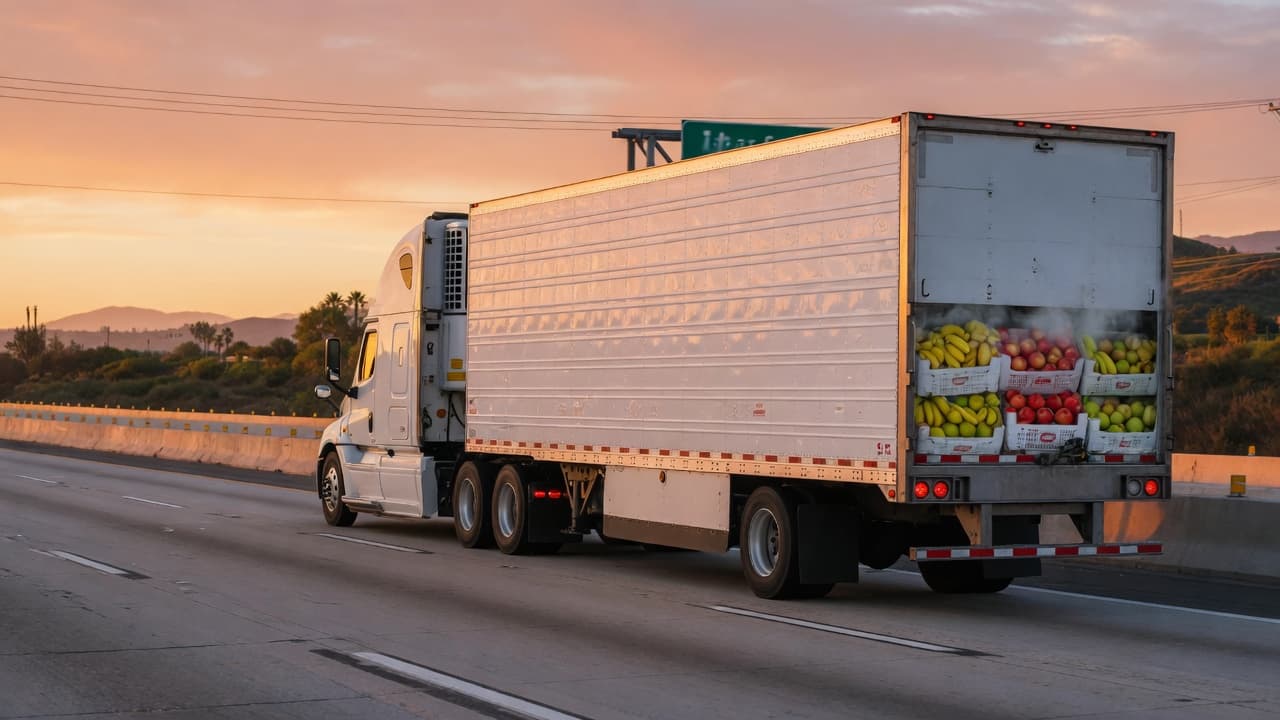 Refrigerated truck transport