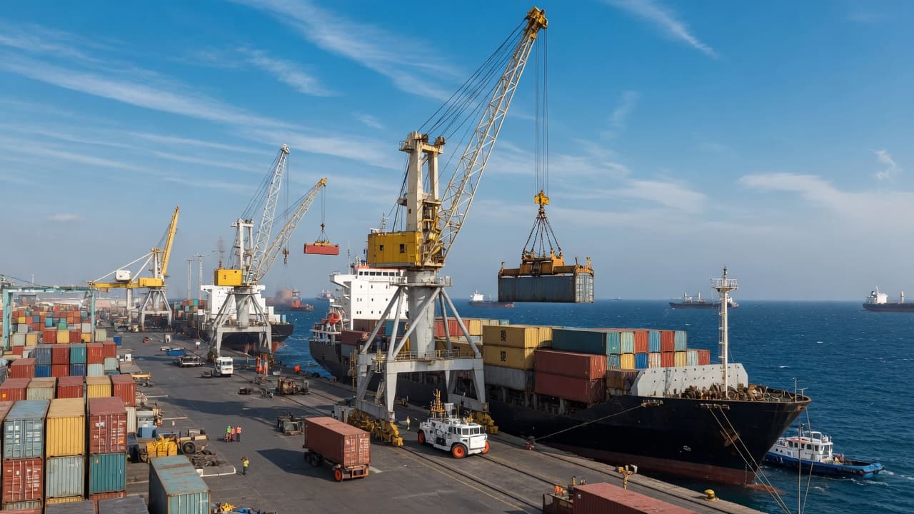 Port terminal cranes
